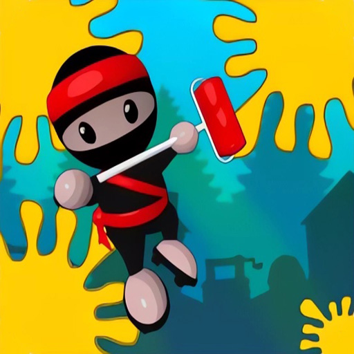 Game Ninja sơn tường